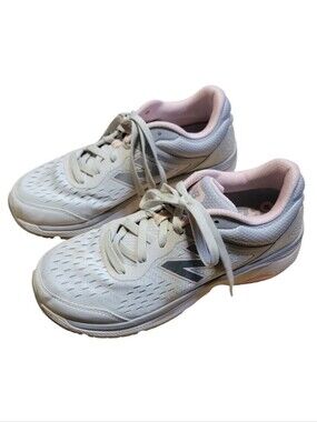 New Balance Gray/Pink Women's 847v4 Stability Walking Shoes
